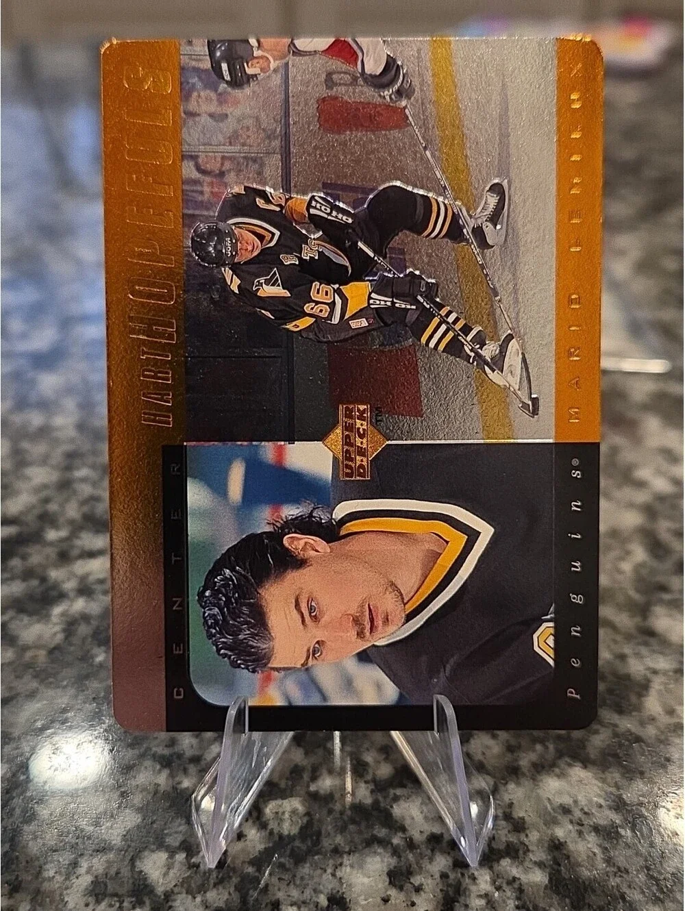 Mario Lemieux 1996-97 Upper Deck Hart Hopefuls Bronze#0001/5000 Penguins C HOF